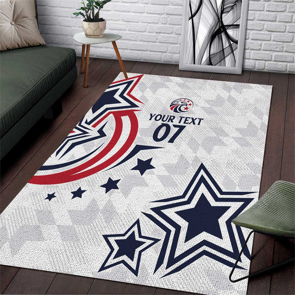 USA Rugby 2024 Custom Area Rug GO Eagles Assemble - Lynsiley