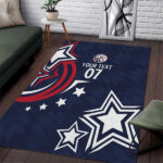 USA Rugby 2024 Custom Area Rug GO Eagles Assemble - Blue Version - Lynsiley