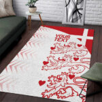 Custom Denmark Football Area Rug Come On Danish Dynamite - Lynsiley