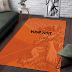 Custom Netherlands Oranje Football Area Rug Come On Het Nederlands Elftal - Lynsiley