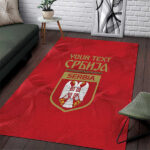 Custom Serbia Football Area Rug Fudbalska reprezentacija Srbije - Lynsiley