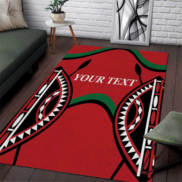 Custom Kenya Rugby Area Rug Summer Paris 2024 - Lynsiley