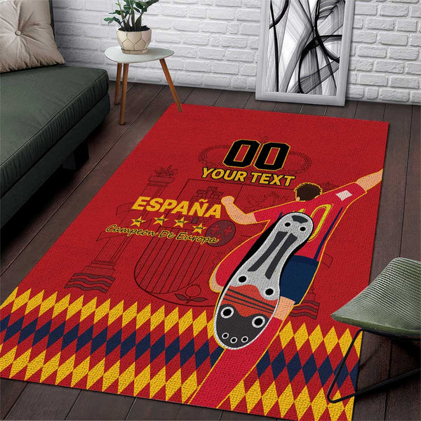 Custom Spain Euro 2024 Champions Area Rug La Roja Campeon De Europa - Lynsiley