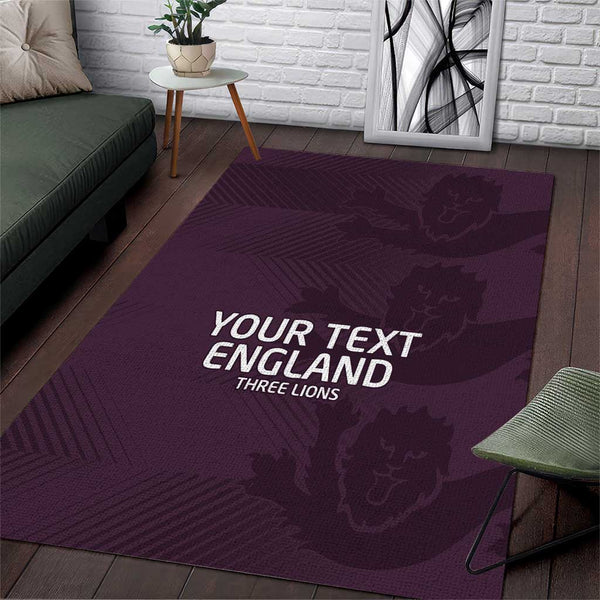 Custom England Football Area Rug Come On Champions - Lynsiley