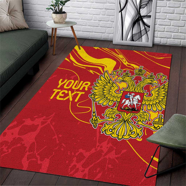 Custom Russia with Double-headed Eagle Area Rug - Lynsiley