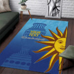 Custom Uruguay La Celeste Football Area Rug Go Champions 2024 - Lynsiley