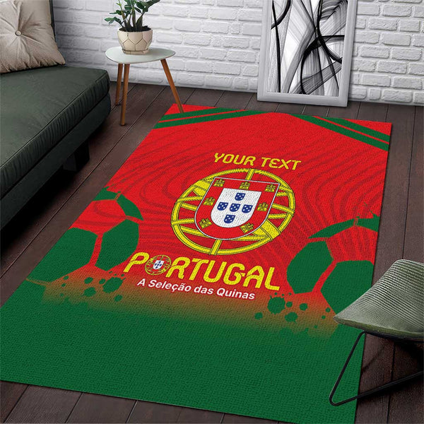 Custom Portugal Football Area Rug Come On A Selecao das Quinas - Lynsiley