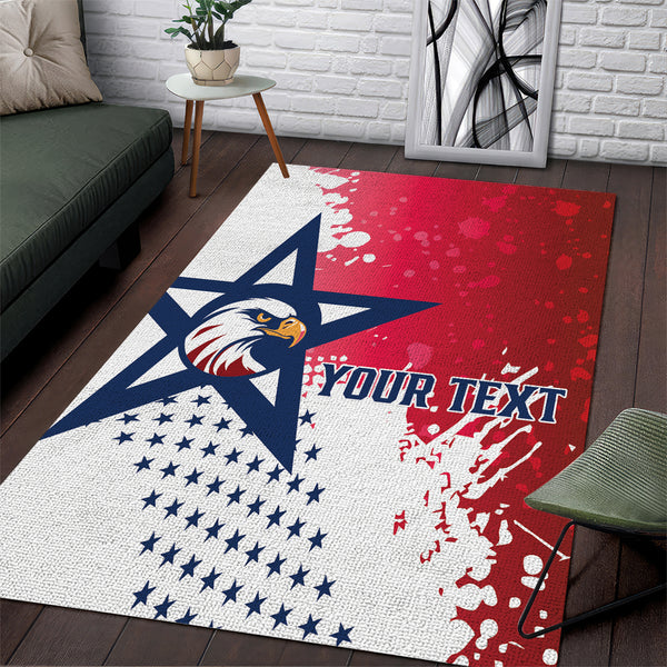Custom United States Rugby Area Rug 2024 Pacific Go Eagles - Lynsiley
