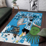 Custom Argentina Football 2024 Area Rug Vamos La Seleccion We Are The Champions - Lynsiley
