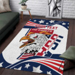 Custom USA Rugby Sevens Area Rug Go Eagles Flag Style - Lynsiley