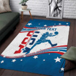Custom USA Basketball Area Rug 2024 Go Dream Team Curve Style - Lynsiley