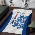 Custom England Football Area Rug 2024 Go Champions Three Lions - Lynsiley
