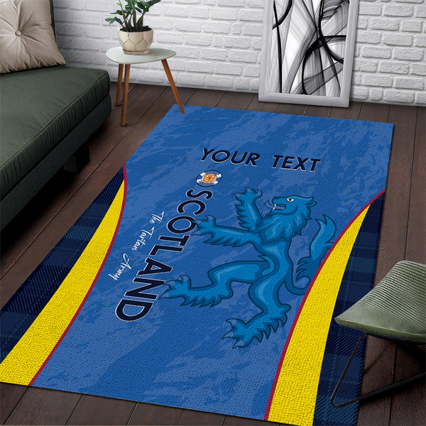 Custom Scotland Football Area Rug 2024 Go Champions Scottish - Lynsiley