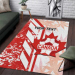 Custom Canada Soccer Area Rug Les Rouges Sporty Style - Lynsiley