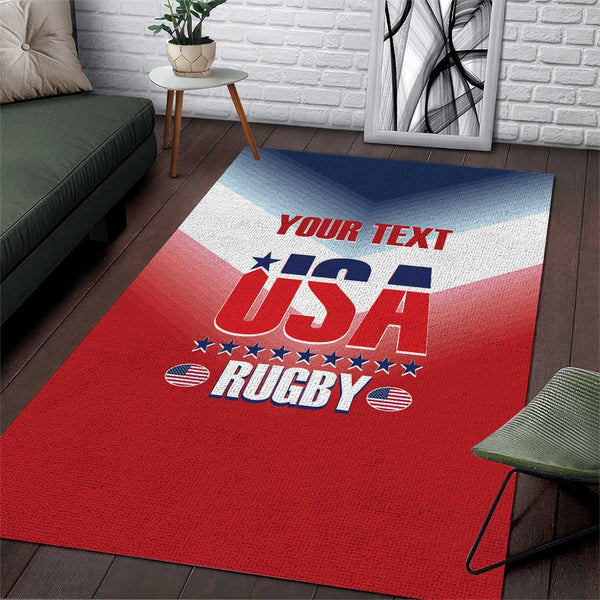 Custom USA Rugby Area Rug 2024 Simple Style - Lynsiley