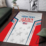 Custom USA Athletics Area Rug 2024 United States Champions Proud - Lynsiley