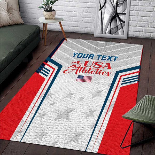 Custom USA Athletics Area Rug 2024 United States Champions Proud - Lynsiley