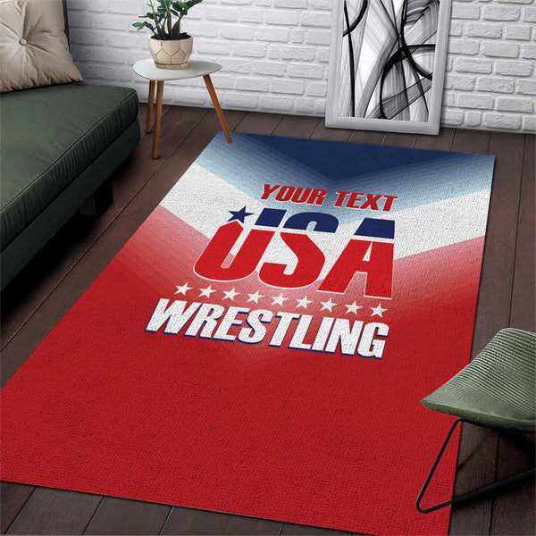 Custom USA Wrestling Area Rug 2024 Sporty Style - Lynsiley