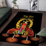 Custom Eritrea Martyrs' Day Area Rug 20 June Shida Shoes With Candles - Black - Lynsiley