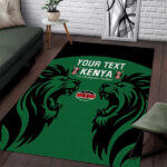 Custom Kenya Rugby Area Rug 2024 Go Champions Simbas - Green - Lynsiley