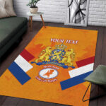 Custom Netherlands Rugby Area Rug 2024 Go Champions Nederland - Lynsiley