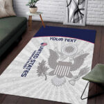 Custom United States Rugby Area Rug 2024 Go Champions Eagles - Lynsiley