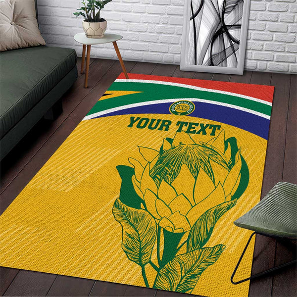 Custom South Africa Cricket Area Rug Go Champions World Cup Proteas - Lynsiley