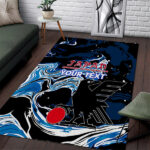 Custom Japan Football Area Rug 2024 Nadeshiko Go Champions - Lynsiley