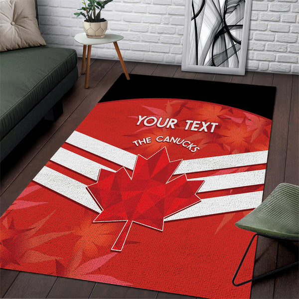 Custom Canada Soccer Area Rug Summer 2024 Go Champions Canucks - Lynsiley