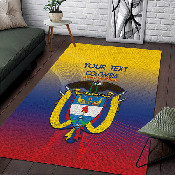 Custom Colombia Football Area Rug Summer 2024 Las Chicas Superpoderosas - Lynsiley