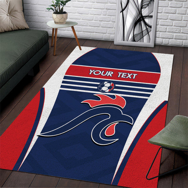 Custom France Football Area Rug Summer 2024 Les Bleues - Lynsiley