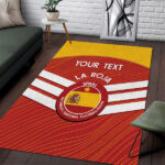 Custom Spain Football Area Rug Summer 2024 La Roja - Lynsiley
