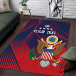 Custom United States Soccer Area Rug Summer 2024 Go USA - Lynsiley
