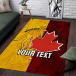 Custom Australia And Canada Soccer Area Rug Matildas Combine Canucks Together - Lynsiley