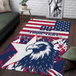 Custom USA Rugby Area Rug Pacific Go Eagles 2024 - Lynsiley