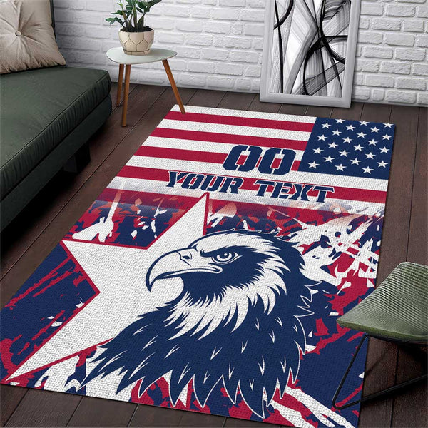 Custom USA Rugby Area Rug Pacific Go Eagles 2024 - Lynsiley