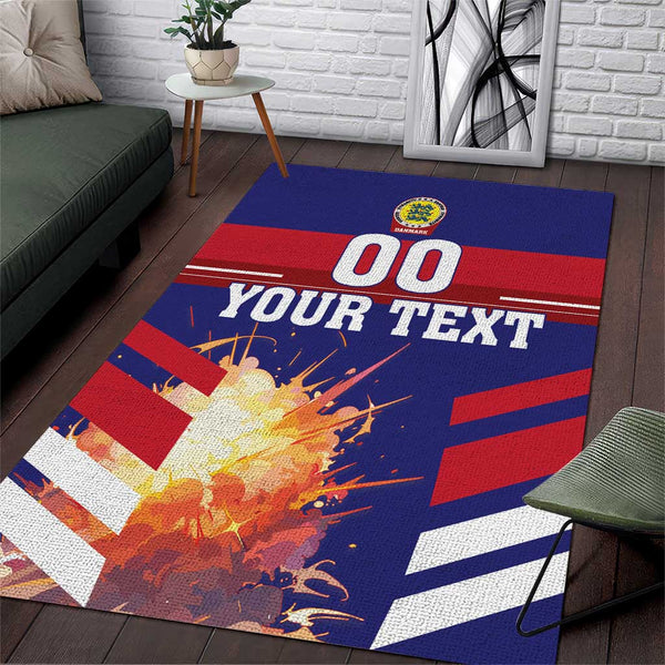 Custom Denmark Football Area Rug Come On Danish Dynamite - Lynsiley