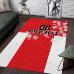 Custom Japan Rugby Area Rug Seamless Japanese Waves Pattern - Lynsiley