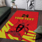 Custom Uganda Independence Day 1962 Area Rug Coat Of Arms With Kente Patterns - Lynsiley