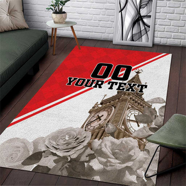 Custom England Rose Area Rug With Big Ben - Lynsiley
