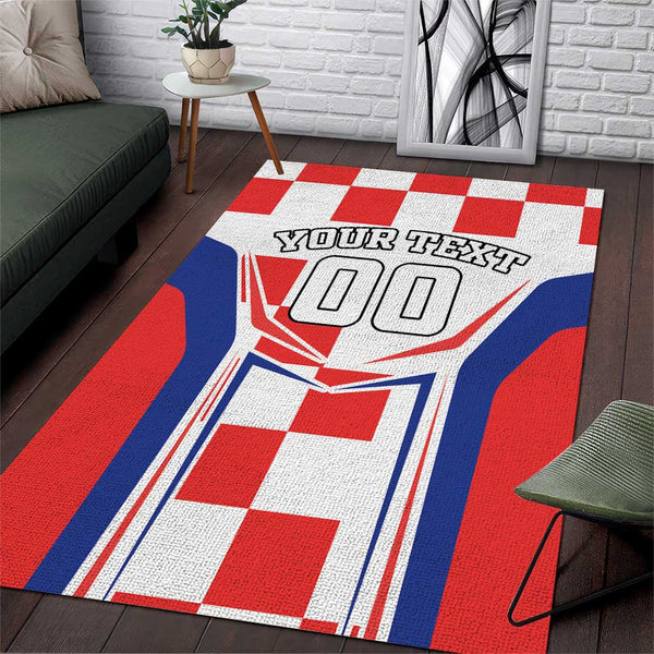 Custom Croatia Checkerboard Area Rug Simple Style - Lynsiley