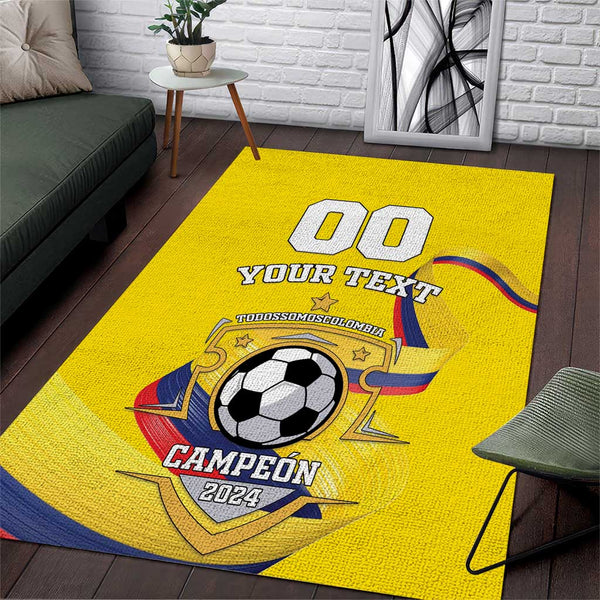 Custom Colombia Football Area Rug Go Champions Unique Style - Lynsiley