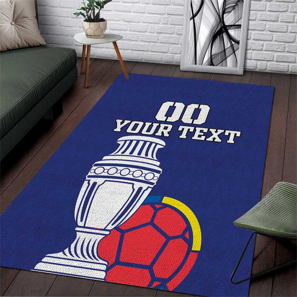 Custom Colombia Football Area Rug 2024 Copa America - Lynsiley