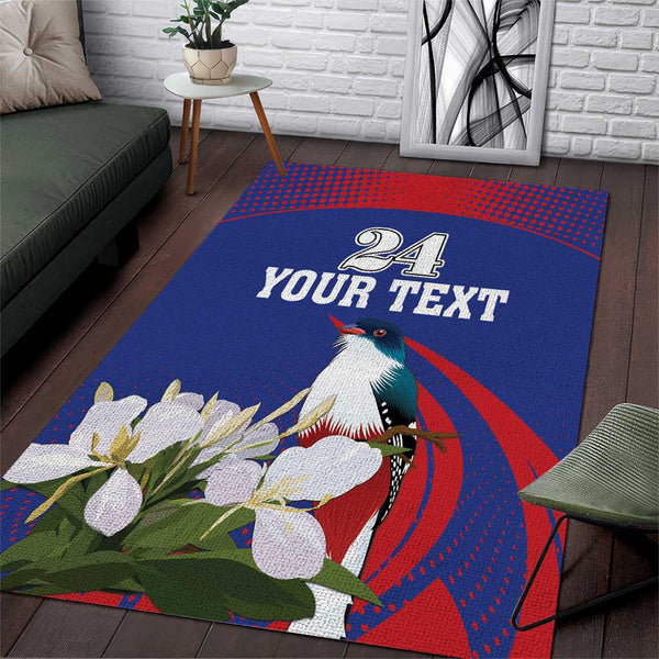 Custom Cuba Independence Day 1868 Area Rug Tocororo With White Mariposa - Lynsiley