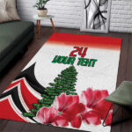 Custom Lebanon Independence Day Area Rug Cyclamen Flowers Blooming - Lynsiley