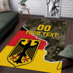 Custom Germany 1990 Area Rug Coat Of Arms With Camo Patterns - Lynsiley
