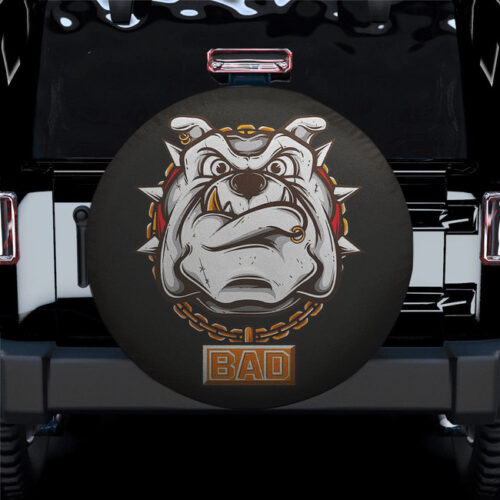 Bad Dog Face Spare Tire Cover Gift For Campers - Jeep Tire Covers - Lynsiley