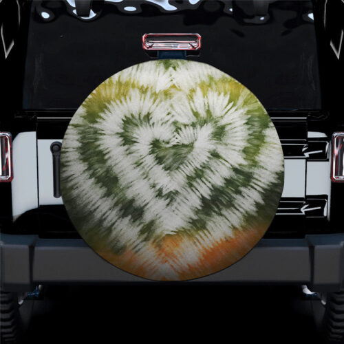 Tie Dye Colorful White Watercolor Spare Tire Cover Gift For Campers - Jeep Tire Covers - Lynsiley