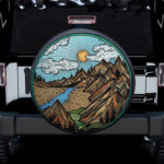 Mountain Is Calling Jeep Car Spare Tire Cover Gift For Campers - Jeep Tire Covers - Lynsiley