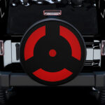 Izuna Mangekyou Madara Naruto Anime Car Spare Tire Gift For Campers - Jeep Tire Covers - Lynsiley